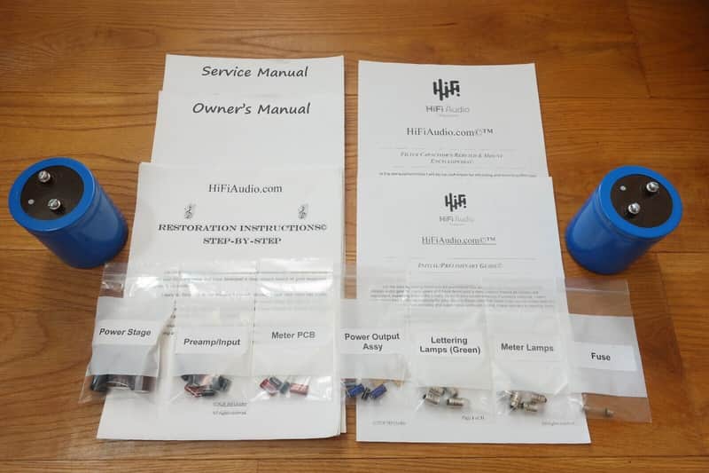 McIntosh MC2105 rebuild restoration Capacitor Refurb Kit upgrade repair image 1