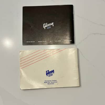 Gibson Owners Manuals 1989 and 2012 image 2