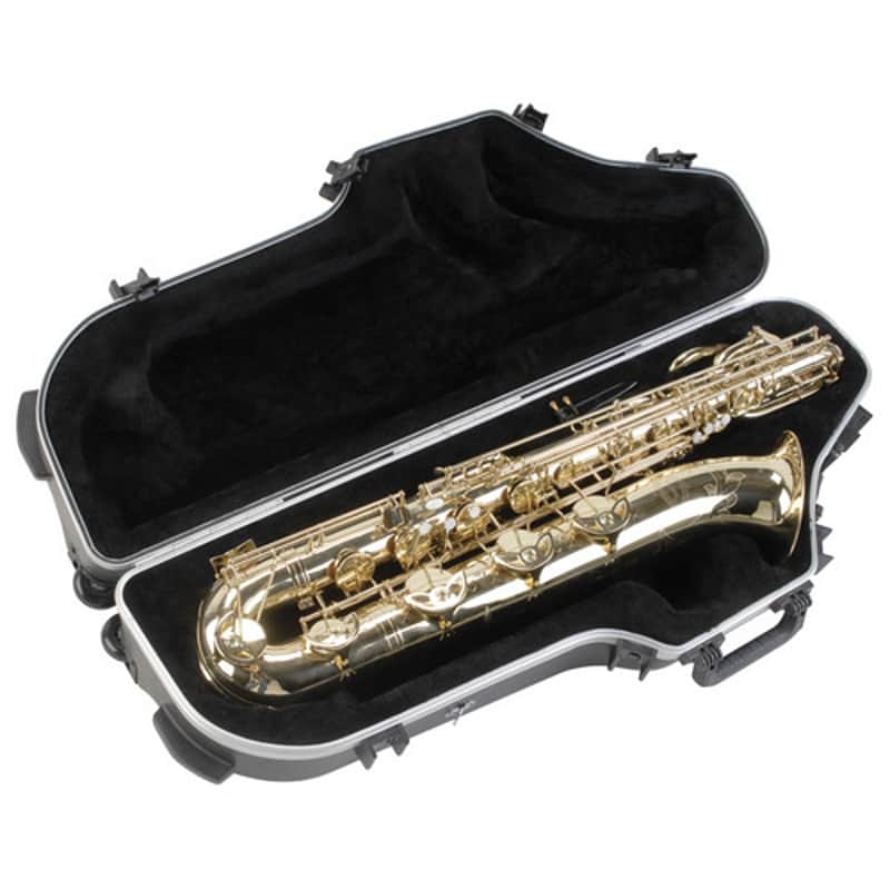 SKB Cases 1SKB-455W Contoured Pro Universal Baritone Sax case w/ Wheels image 1