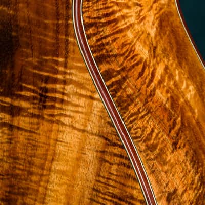 Bourgeois DBJ Figured Koa and Aged Tone Adirondack Spruce Sunburst Custom NEW - Sunburst image 18