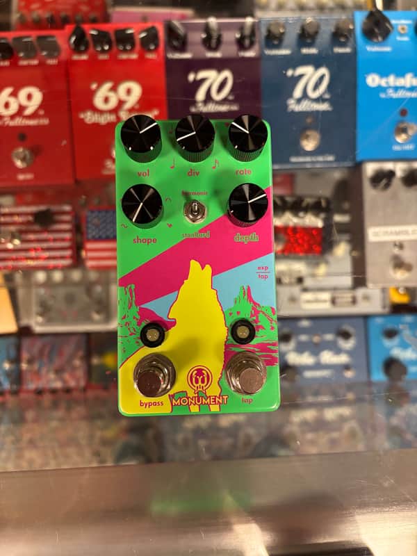 Walrus Audio Monument Harmonic Tap Tremolo V2 Limited Edition - Neon Series 2019 - Neon Green image 1