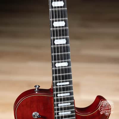 Knaggs Chena Spruce Top Hollowbody Guitar – Old Red Violin image 4