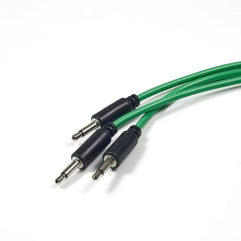 Befaco Patch Cables 200cm, Green (pack of 3) image 1