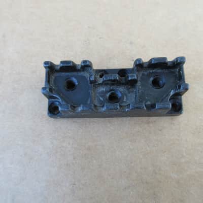 Vintage 1980s Black Locking Electric Guitar Nut Metal image 3