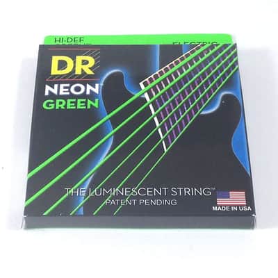 DR Guitar Strings Electric Neon Green 10-46 Medium