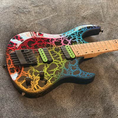 Kiesel Osiris Multiscale OM6 6-String Electric Guitar Crackle Finish USA American Fanned Frets 2020 image 5