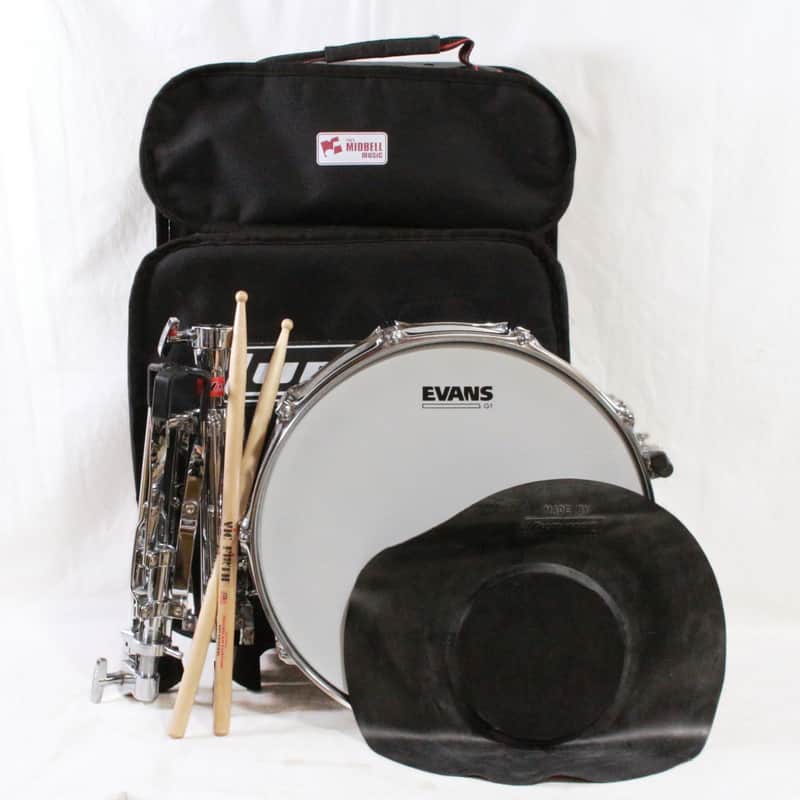 Vintage Ludwig LM2477RBR Student Snare Drum Kit w/ Case, Stand, Practice Pad, and Sticks image 1