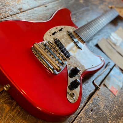 Fender Japan Rare 1997 CIJ 1966 Reissue Mustang Rare Factory Candy Apple Red Japan image 3