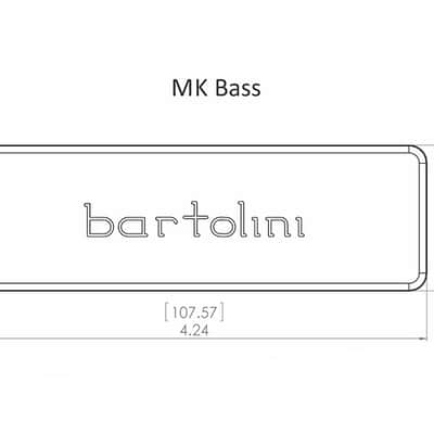 BARTOLINI MK5CBC-T MK 5-String Soapbar Dual Coil Humbucker Pickup image 3