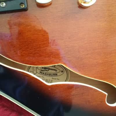 Washburn HB35 Brown Sunburst Made in Japan Hollowbody Bild 5