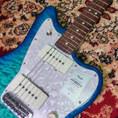 2024 Fender Japan Hybrid II Jazzmaster QMT Collection 2024 - Quilt Aquamarine, Limited Edition, Full Set, MIJ JD24 image 7