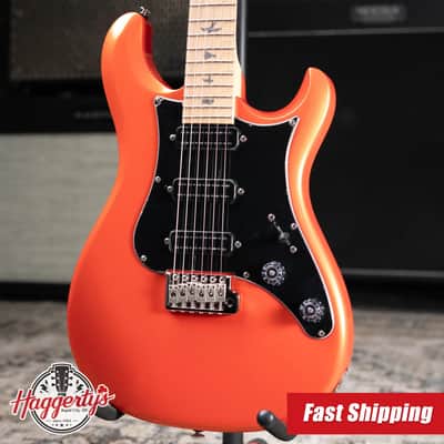 PRS SE NF3 Solid Body Electric Guitar - Metallic Orange with Gig Bag image 1