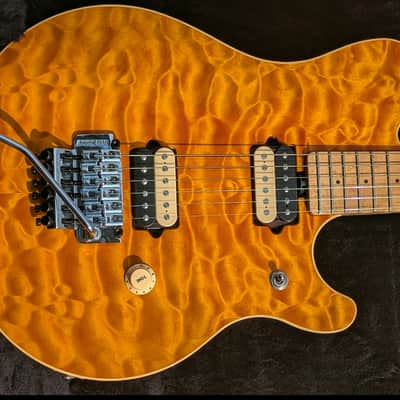 1993 Ernie Ball Music Man Edward Van Halen Signature - Amber Quilt Top / Byrds Eye Maple Neck image 10