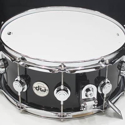 DW Collectors Maple SSC 6" x 14" Snare Drum w/ VIDEO! 11+3 Gloss Black FinishPly image 2