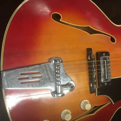 Rare 1966 Hofner President Cherry Sunburst Vintage image 9