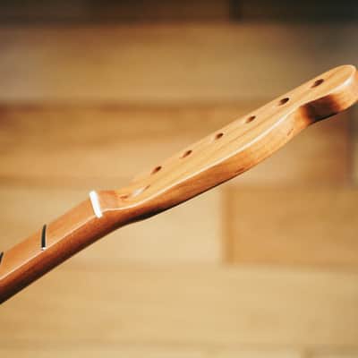 Telecaster Neck – Roasted Maple | 22 Stainless Steel Frets | Nitro Satin Finish | Bone Nut image 3
