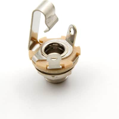 Electric Guitar Output Jack, Switchcraft #11 1/4 Guitar Jack, Audio Jack for Quarter Inch Cable, Nickel Plate Contact, Mono Output Jack, Bulk Lot of 10 image 4