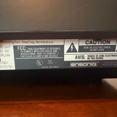 NEAR MINT - FULLY SERVICED Ensoniq EPS-16 Plus Sampler with 1MB FLASH RAM / +1MB Sampling RAM Expansion & MORE! image 15