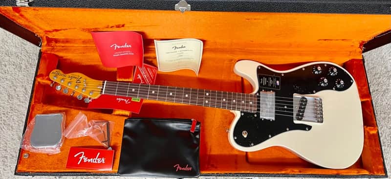 Mint Fender American Vintage II 1977 Telecaster Custom, Olympic White with Hard Case image 1