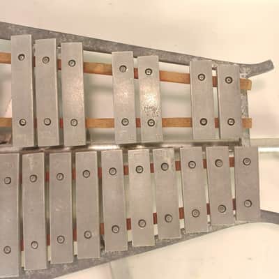 Marching Bell Lyra Glockenspiel Xylophone Vintage Large Size Frame Backing Bars image 4
