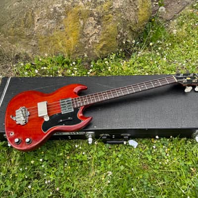 1964 Gibson EB-0 EB0 Bass - Cherry - HSC image 18