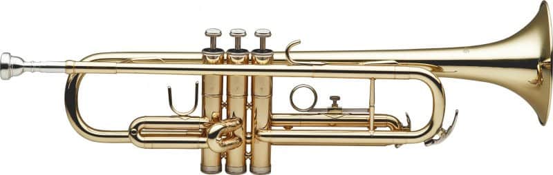 Stagg Bb Trumpet W/abs Case Gold Lacquer W 1st Slide Saddle & 3rd Slide RingĀ 2 Year Warranty image 1