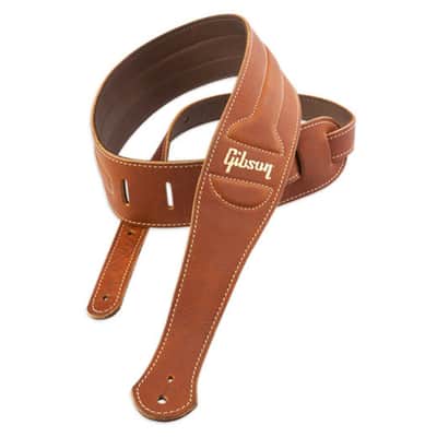 Gibson The Classic Leather Guitar Strap - Brown image 1