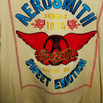 aerosmith summer 1975 sweet emotion boston ma unisex 2xl official sweatshirt - steve tyler joe perry hard rock gems pump image 4