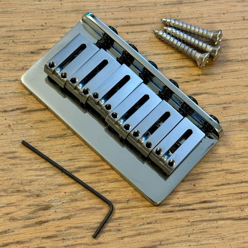 2025 Fender American Ultra II Meteora Hardtail Bridge Polished Chrome 52mm USA Tele Strat Deluxe image 1