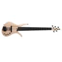 Ibanez AFR Series 5-String Electric Bass Guitar, Flamed Maple, Walnut Top, Maple Body, Natural Flat