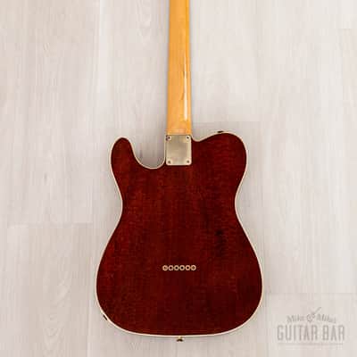 1984 Tokai Breezysound TTE60 TM T-Style Custom Vintage Guitar Tortoiseshell Mahogany w/ Tweed Case image 3