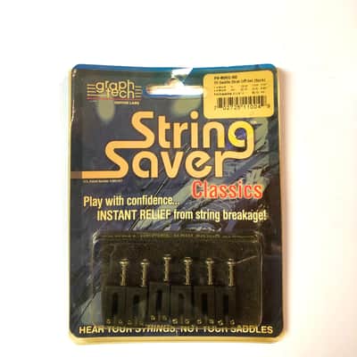 Graph Tech String Saver Offset Stratocaster Saddles Black image 1