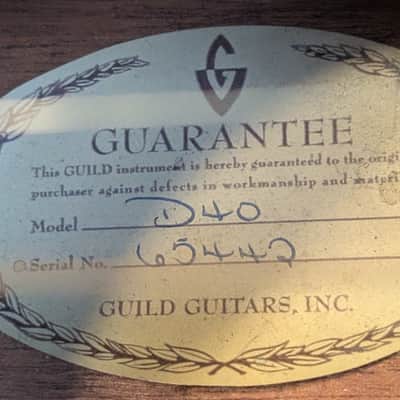 Guild D-40 1972 - Gloss image 2