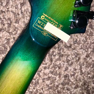 Schecter E-1 FR S Sustainiac Green Burst electric guitar sustainiac Floyd rose ohsc image 9