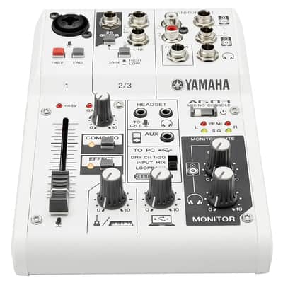 New - Yamaha AG03 3-Channel Studio Live Mixer & USB Audio Interface with Built-in DSP Bild 3