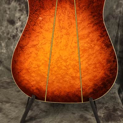 Alvarez Vintage 5031 Dreadnought Acoustic Beautiful Birdseye Maple Sunburst Body w case included image 4
