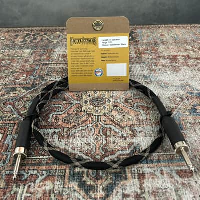 Rattlesnake Cable Company 3' Speaker Cable S/S - Sidewinder Black Weave image 2