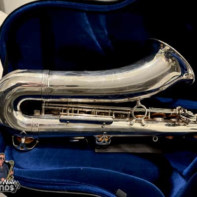 Selmer USA Omega Tenor Sax- mint- rare silver- premium overhaul! image 7