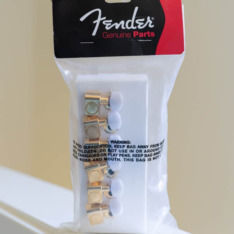 Fender Deluxe Cast/Sealed Guitar Tuning Machines with Pearl Buttons Set 2011 image 1