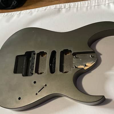 2000's Indonesian Ibanez RG5EX1 Grey Pewter Basswood Guitar Body Floyd Ready image 3