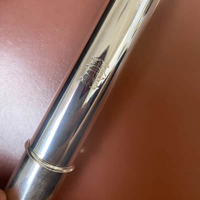 Vintage 1925 W.S Haynes Solid Silver Flute, French (open) Keys, New Pads; with Case image 7