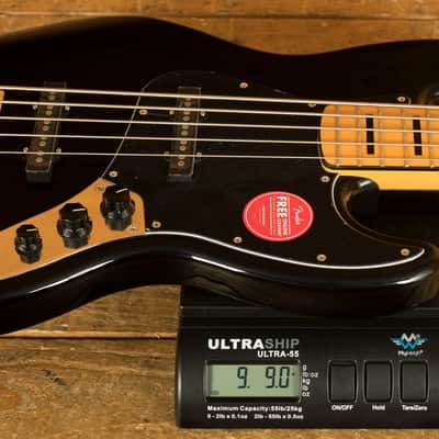 Squier Classic Vibe 70s Jazz Bass V - Maple - Black - 5-String image 8
