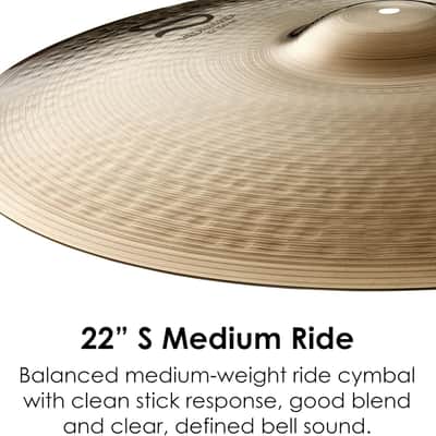 Zildjian 22" S Series Medium Ride Cymbal 2016 - Present - Brilliant image 3
