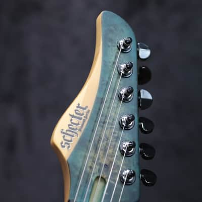 Schecter Reaper-6 Satin Sky Burst Custom Hardtail Bridge Electric Guitar image 18