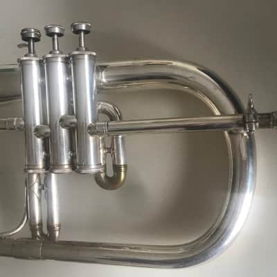 Vintage and Beautiful! Couesnon Paris Flugelhorn circa 1960's with Case, Couesnon Mouthpiece and K& M Stand. Sale Benefits Music Education Nonprofit! image 8