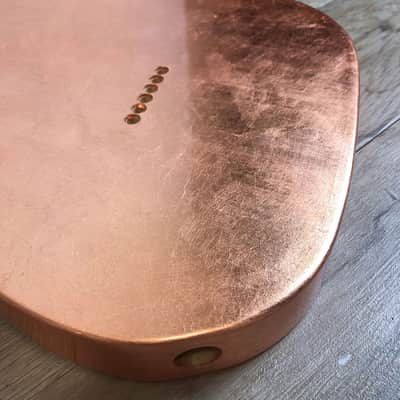 Made to Order - FRANCHIN Mars guitar body Glossy METALLIC LEAF (Gold/Silver/Copper) Basswood Poplar Telecaster-Tele-T-Style Made in Italy image 9