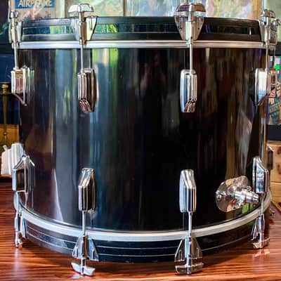 Rogers 14 x22” Jet Black Bass Drum - Vintage 70's Era - Good Condition image 5