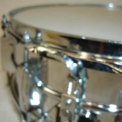 Vintage Ludwig 410 Super-Sensitive Chrome 14"x5" Snare Drum image 6