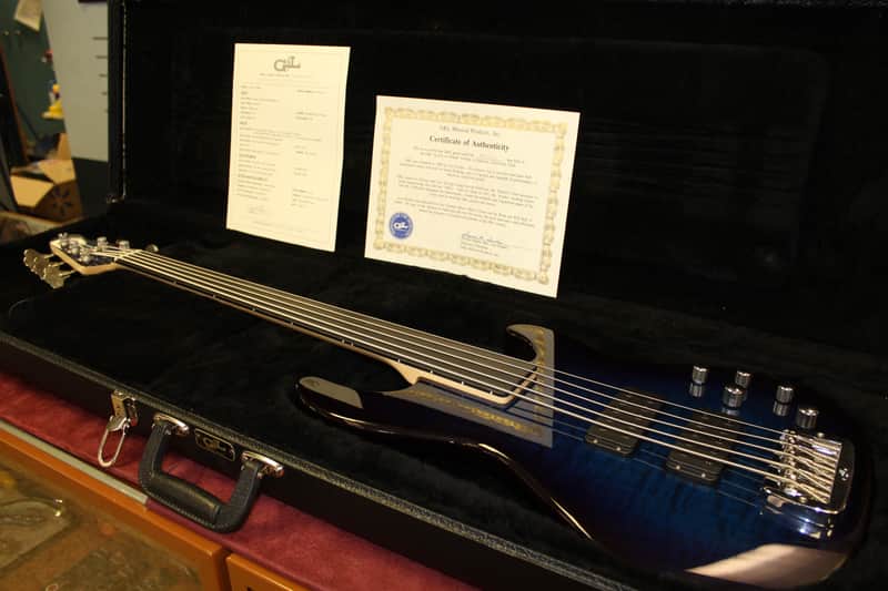 G&L L-2500 Fretless 2015 Blueburst 5-String Bass W/ Hard Case image 1