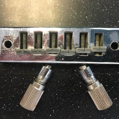 Gibson Harmonica Bridge 70's Nickel with Studs (Bolts) Marauder - L6S - S-1 - SG image 1